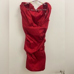 dress red large 90’s vintage